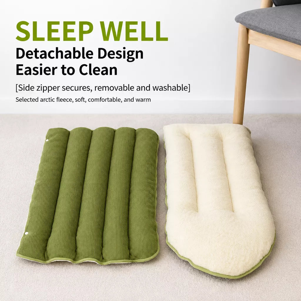 Semi-Enclosed Cat & Dog Bed with Removable Washable Cover