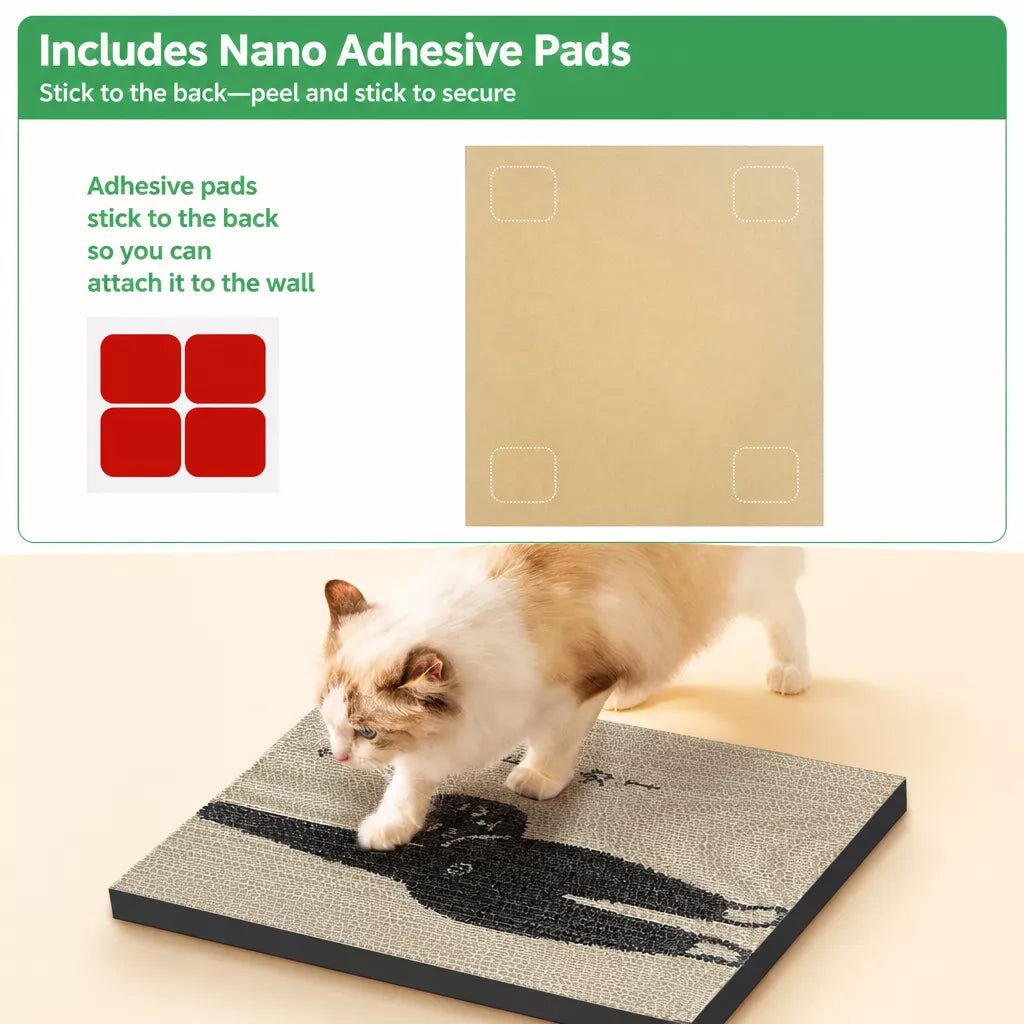 Wall-Mounted Kraft Paper Cat Scratcher