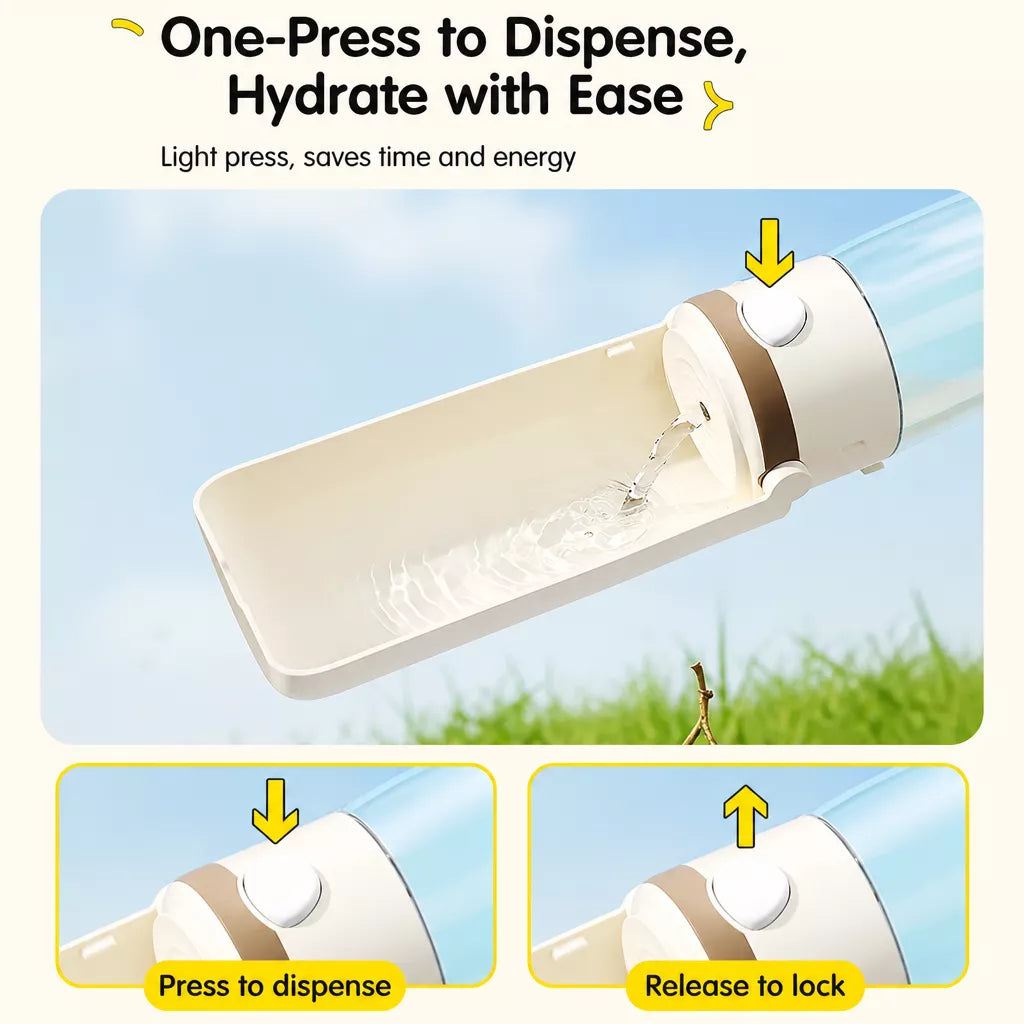 Portable Dog Water Bottle for Walks and Travel