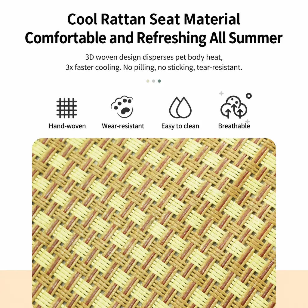 Cotton-Linen Pet Bed Mat for Dogs and Cats