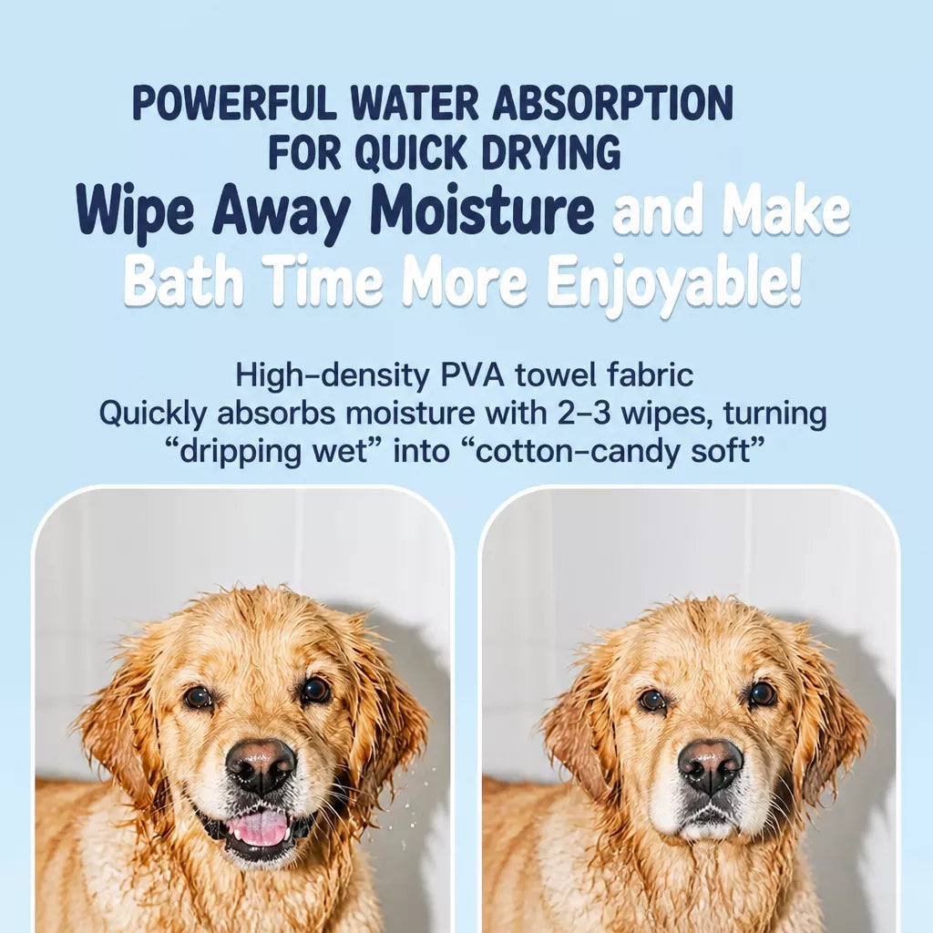 Absorbent Suede Pet Drying Towel for Dogs and Cats