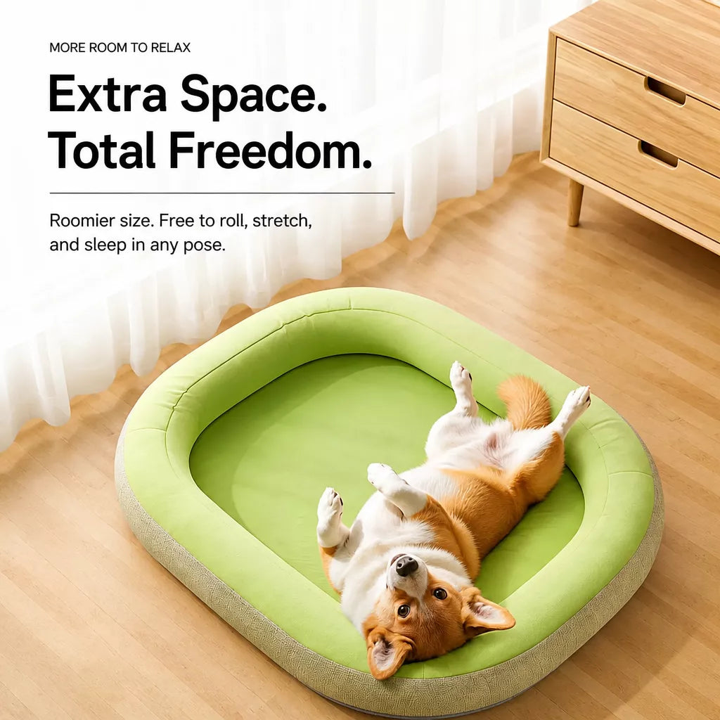 Polyester Fiber Dog Bed for Small to Large Dogs