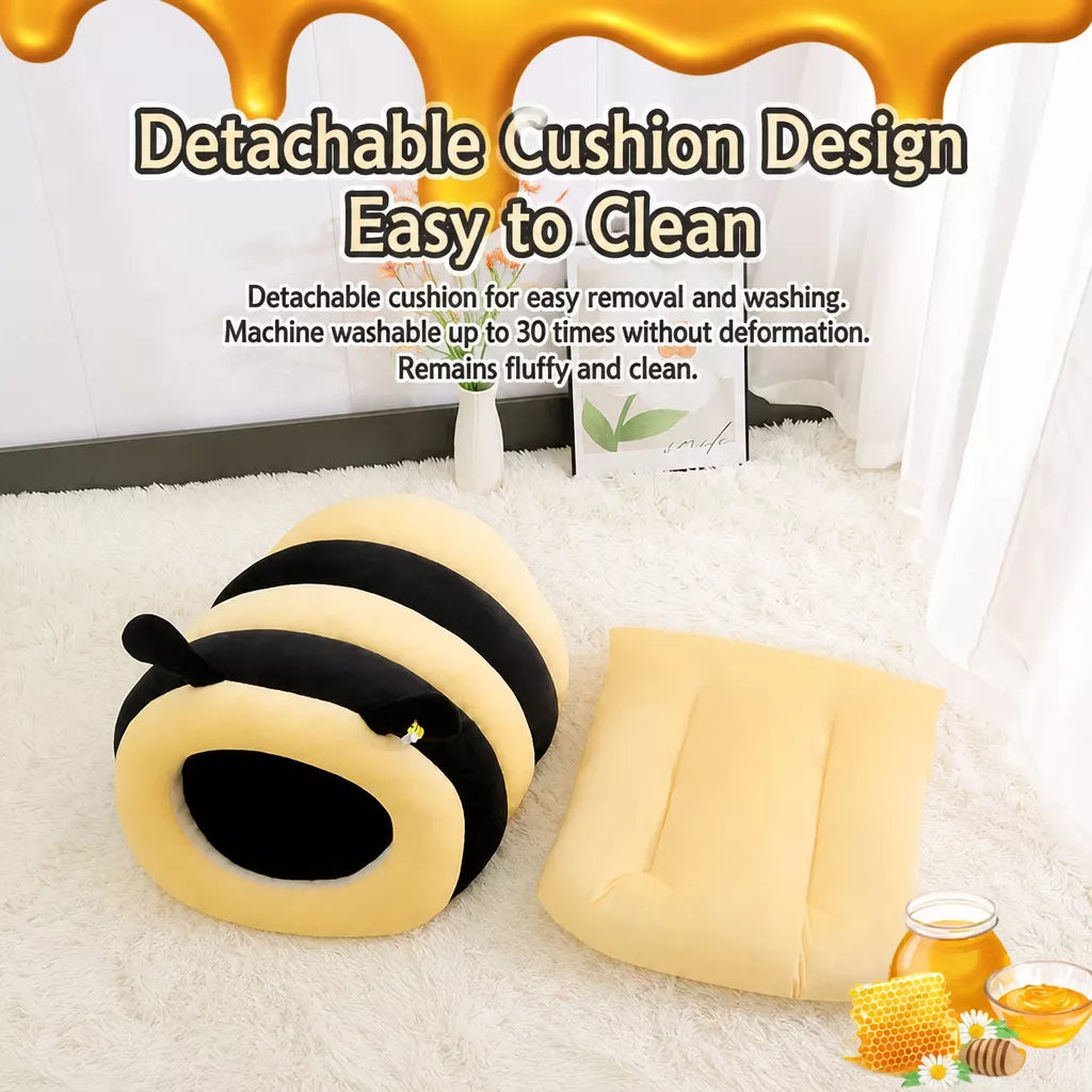 Enclosed Tent-Style Pet Bed for Cats and Small Dogs