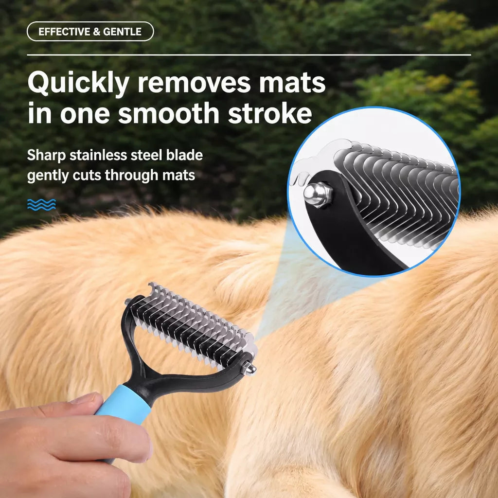 Double-Sided Pet Detangling & Thinning Comb