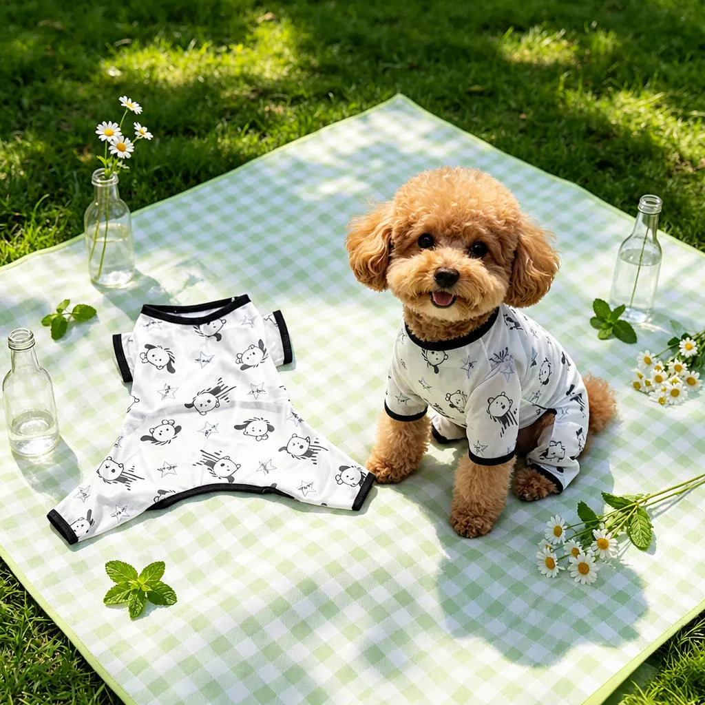 Lightweight Four-Leg Dog Shirt for Summer