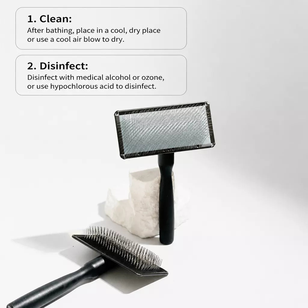 Pet Pin Brush for Dogs and Cats, Long-Hair Grooming Tool