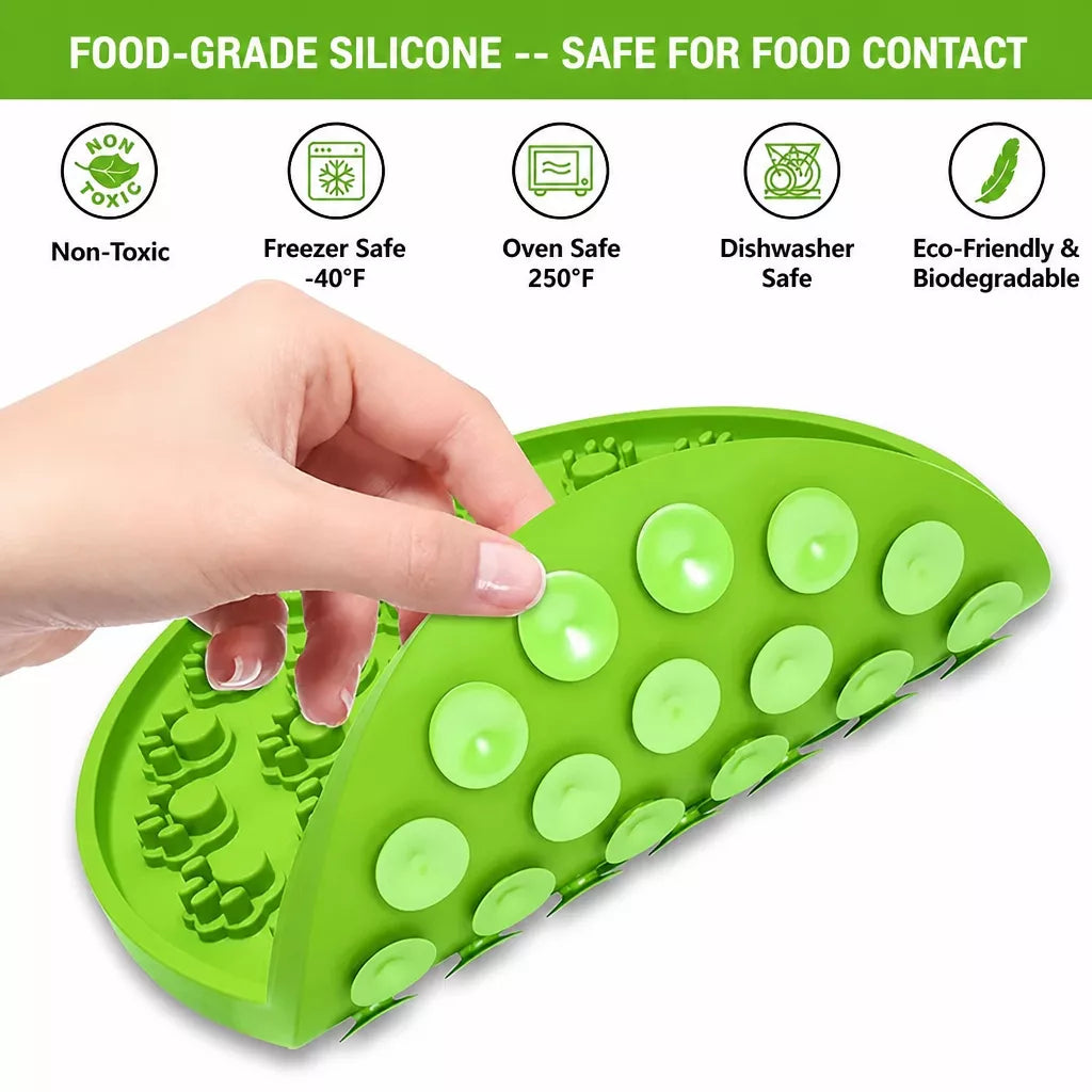 Silicone Slow Feeder Lick Mat for Dogs and Cats