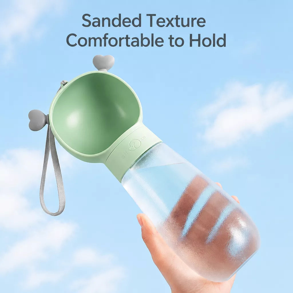 Portable Dog Water Bottle with Foldable Cup for Travel