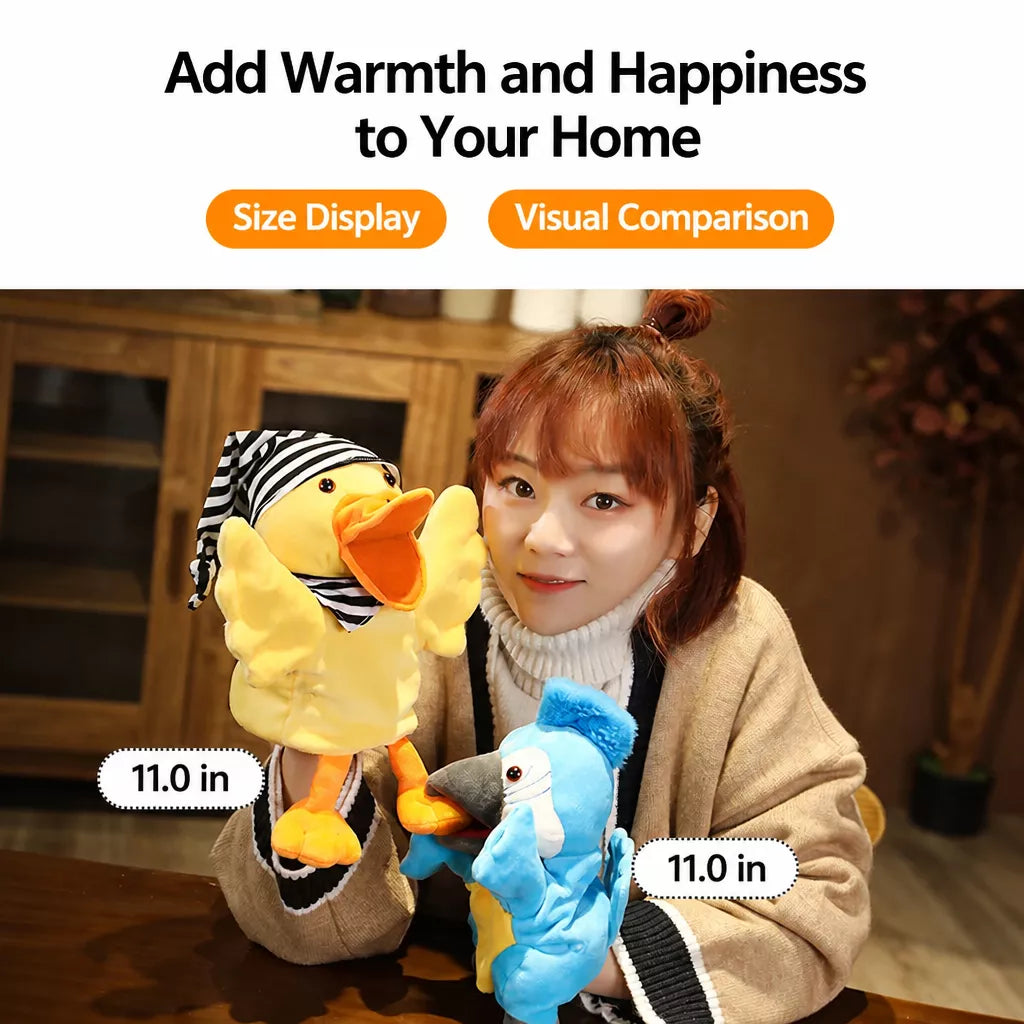 Plush Animal Hand Puppets for Pretend Play