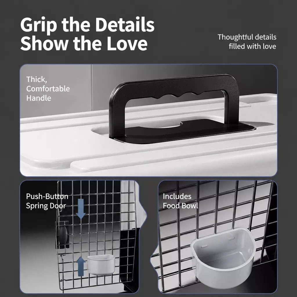 Portable Pet Carrier Crate for Dogs and Cats