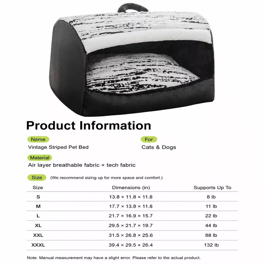 Pet Tent Bed with Removable Washable Mat