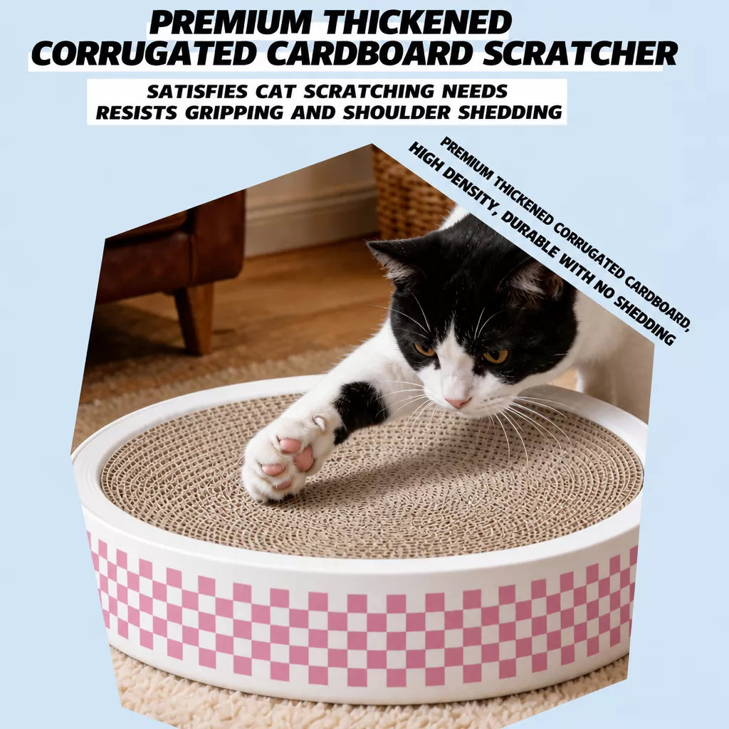 Corrugated Cardboard Cat Scratcher Bed