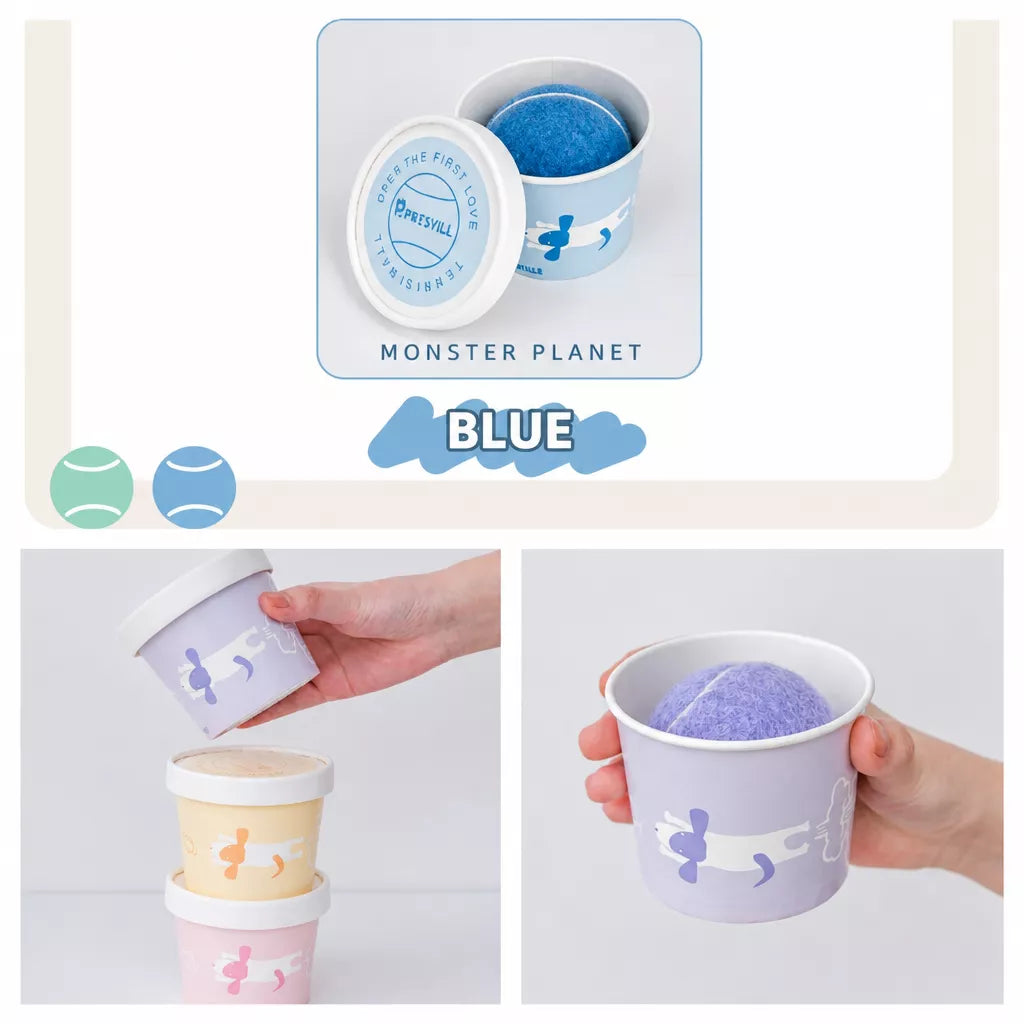 Ice Cream-Style Interactive Dog Ball with Storage Box
