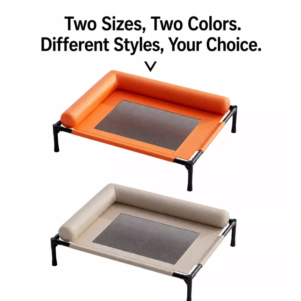 Raised Cot-Style Pet Bed for Small to Medium Dogs and Cats