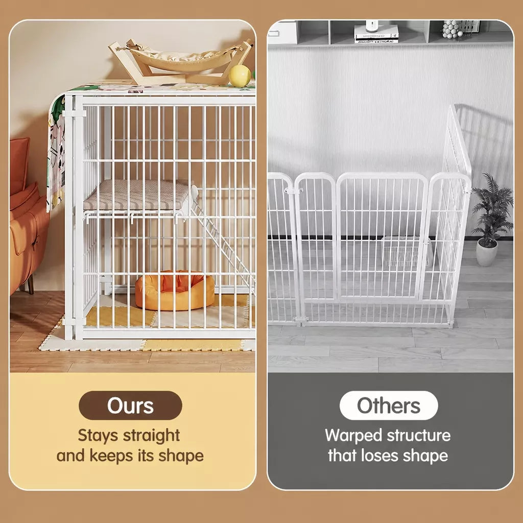 Covered Indoor Pet Playpen with Door