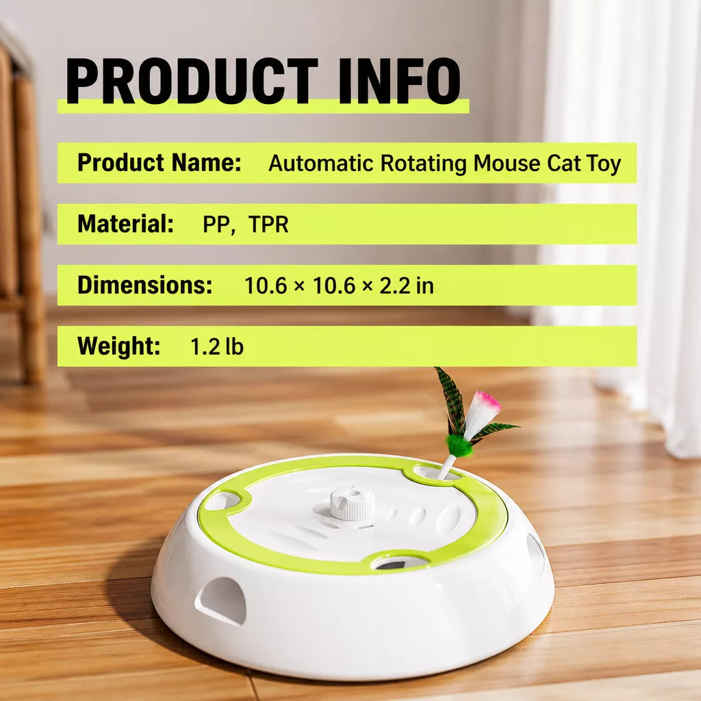 Rechargeable Automatic Whack-a-Mole Cat Toy