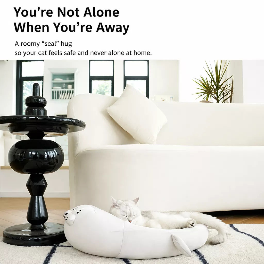 Semi-Enclosed Washable Pet Bed for Cats and Dogs
