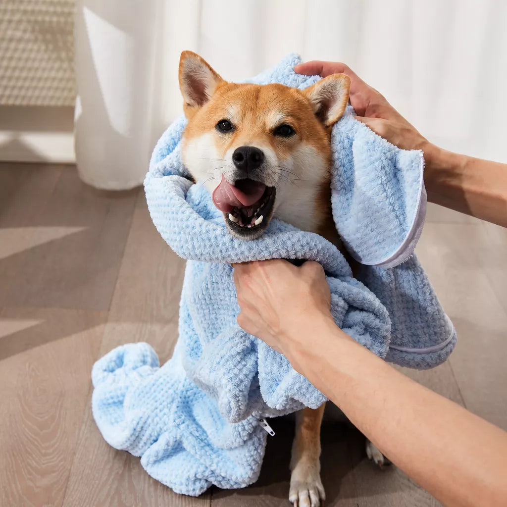 Pet Absorbent Towel Robe for Dogs and Cats