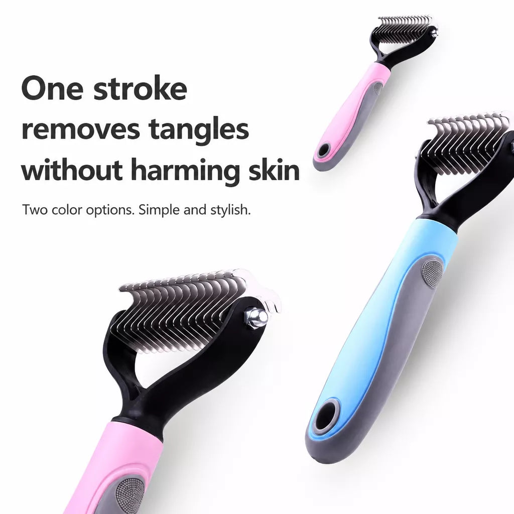 Double-Sided Pet Detangling & Thinning Comb