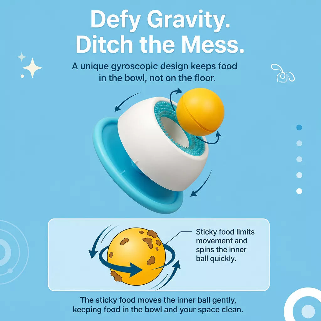 Interactive Treat-Dispensing Slow Feeder Toy for Dogs & Cats