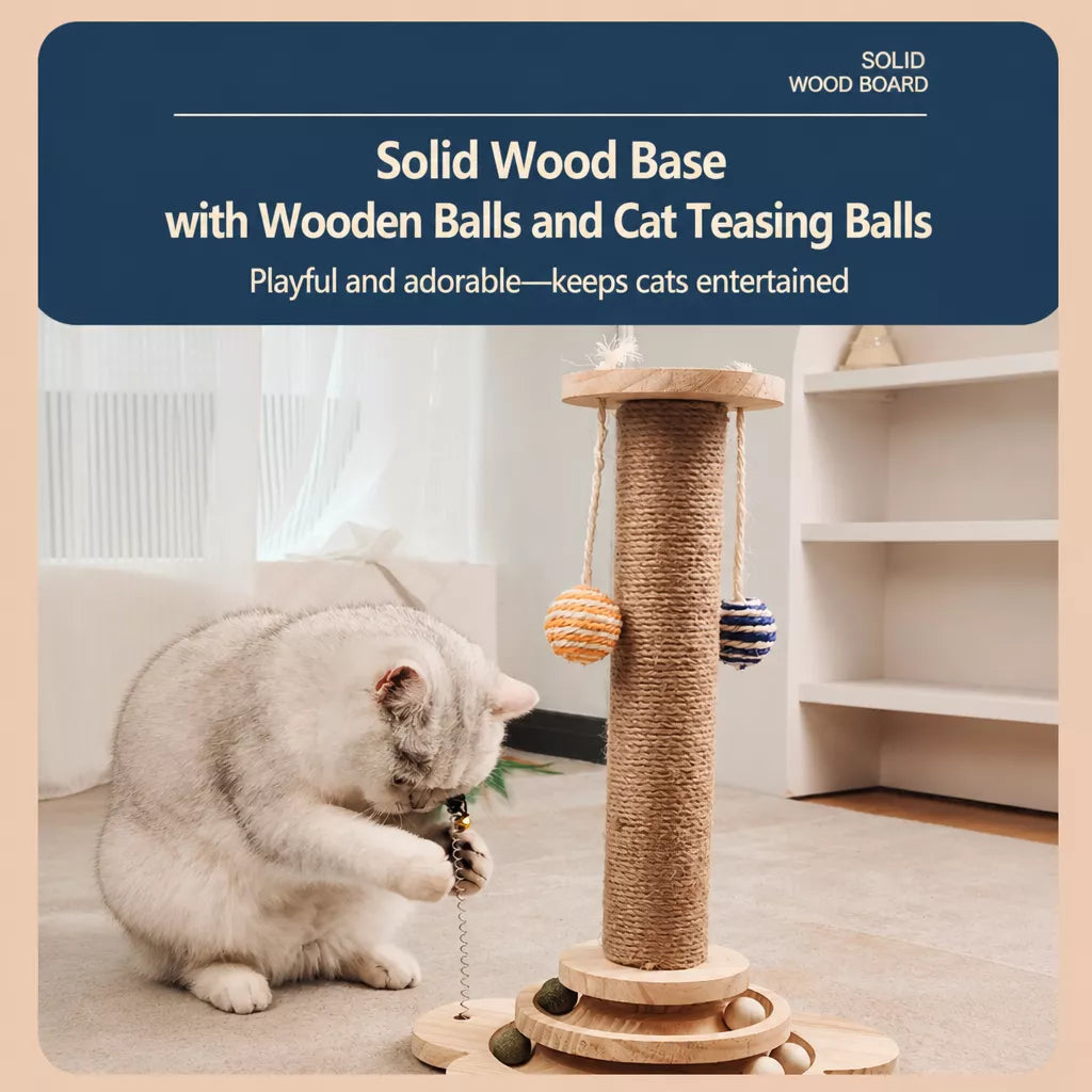 Vertical Cat Scratching Post and Climbing Tower