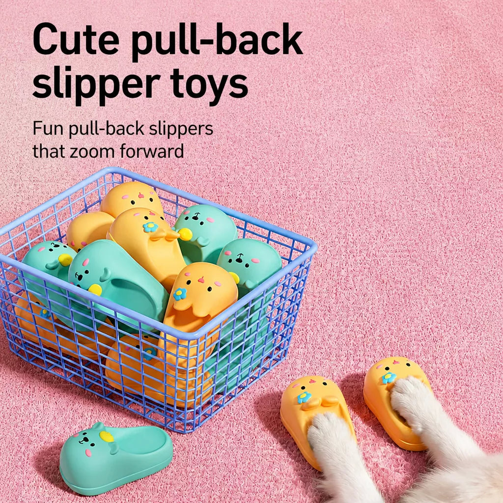 Slipper-Shaped Latex Squeaky Toy for Small and Medium Dogs