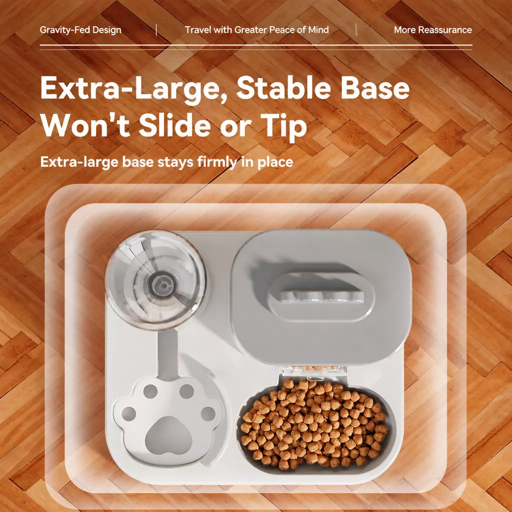 Automatic Pet Feeder and Water Bowl for Cats & Dogs