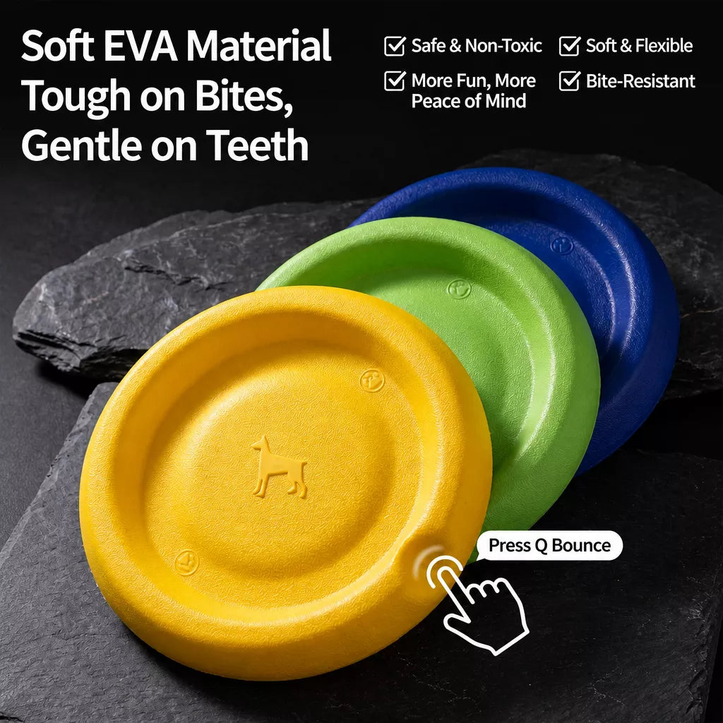 Floating Dog Frisbee Toy for Interactive Outdoor Play
