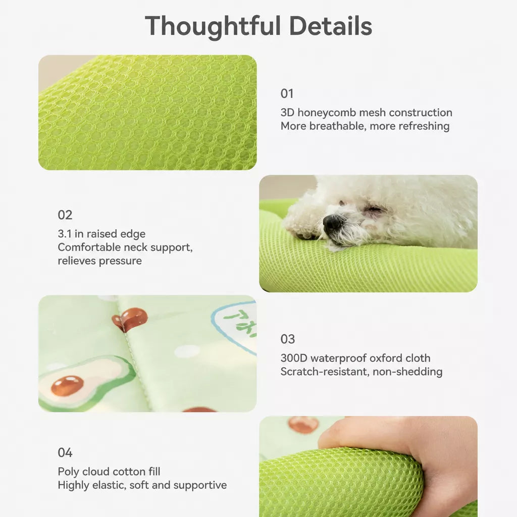 Removable Washable Fabric Dog Bed for Year-Round Use