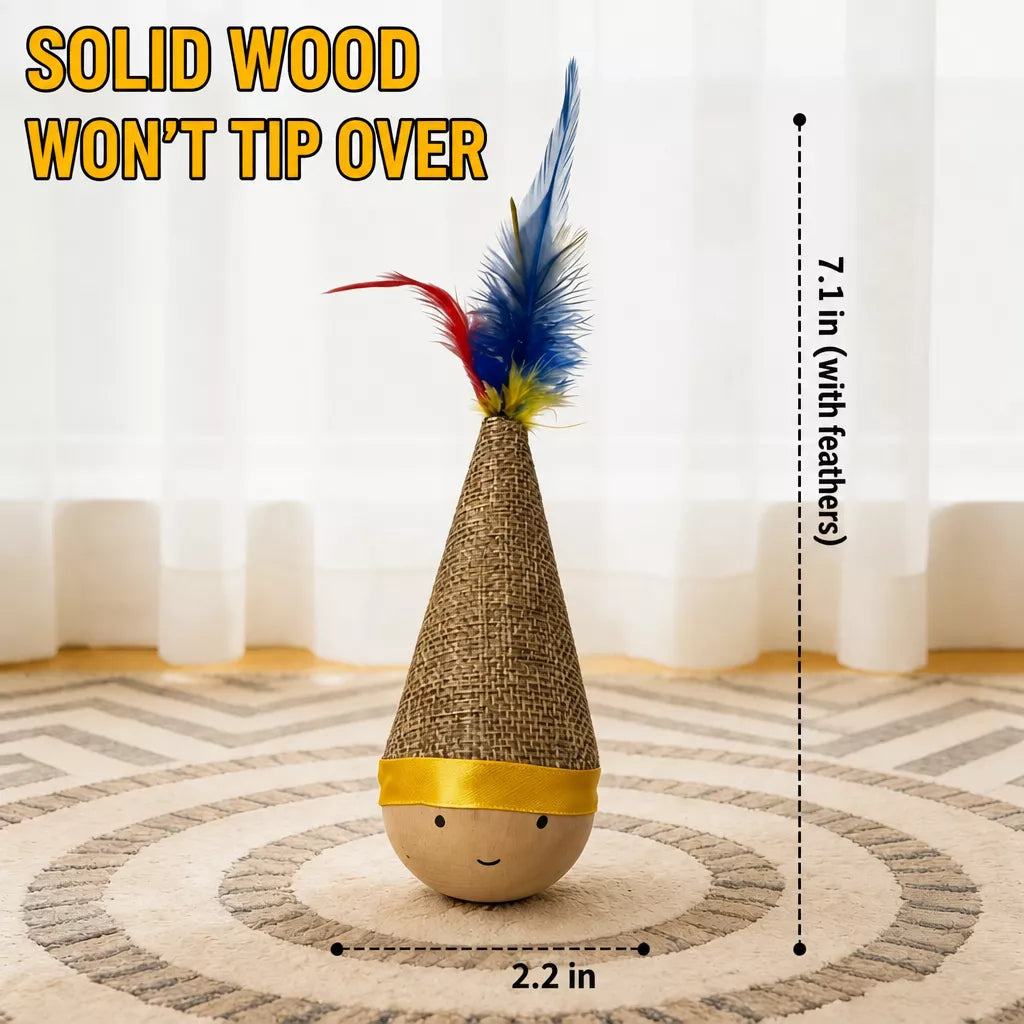 Wobble Dog & Cat Toy for Indoor Play