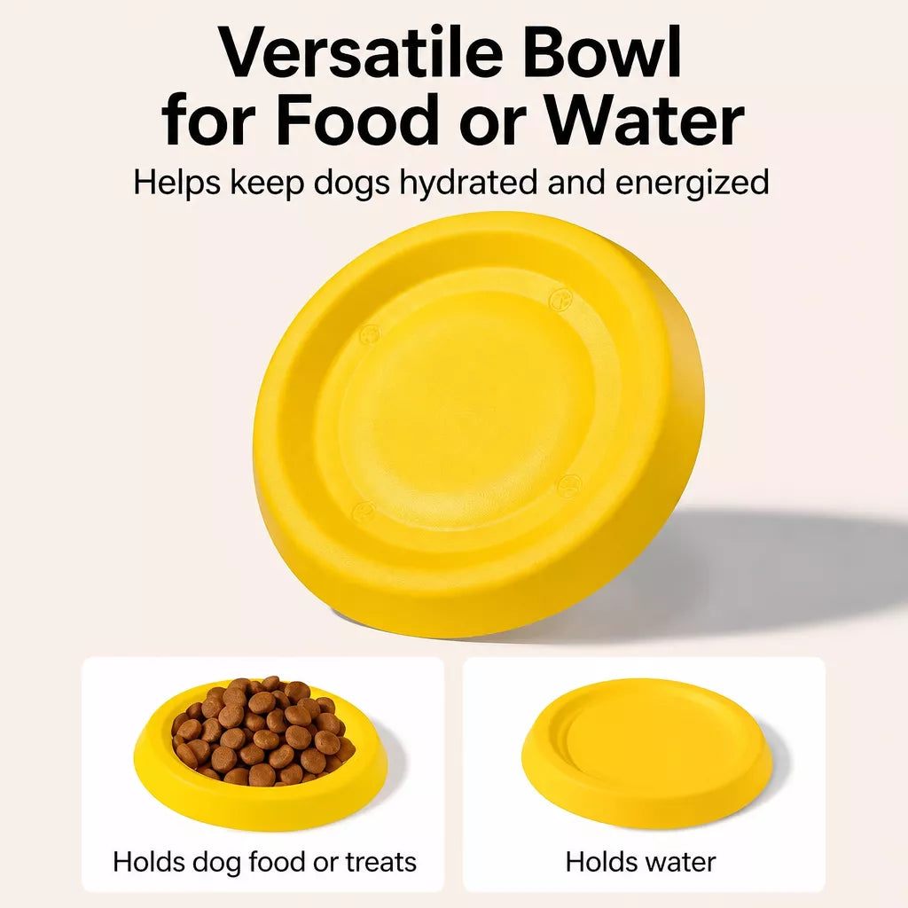 Interactive Dog Toy with Flying Disc, Tug Ring & Floating Ball