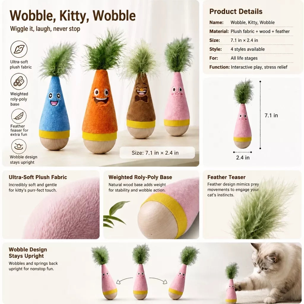 Wobble Pet Toy for Cats and Puppies