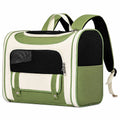Portable Canvas Backpack Pet Carrier for Cats and Dogs
