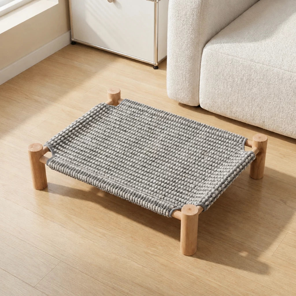 Woven Cat Bed with Scratching Surface