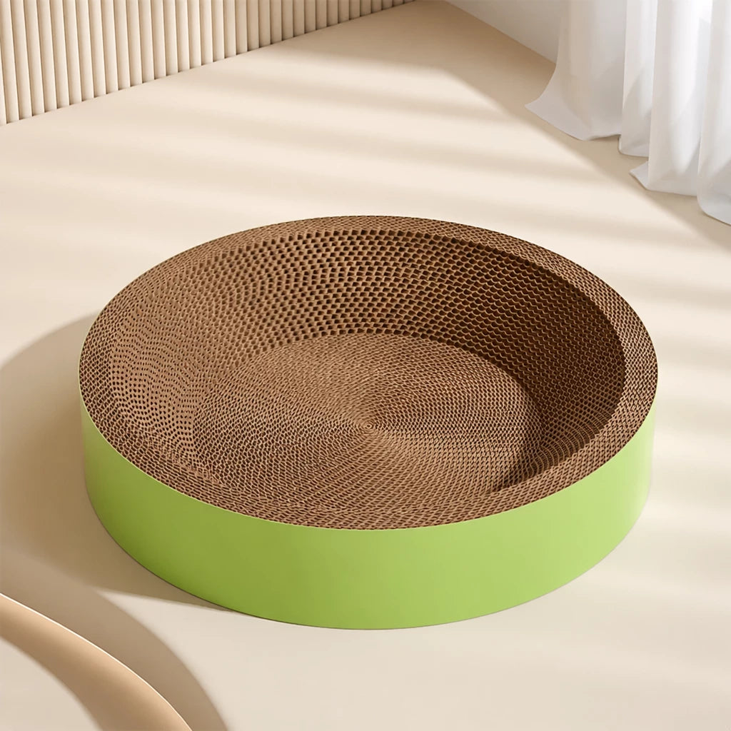 Corrugated Cardboard Cat Scratcher Bed