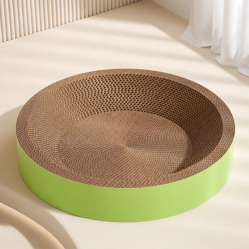 Corrugated Cardboard Cat Scratcher Bed