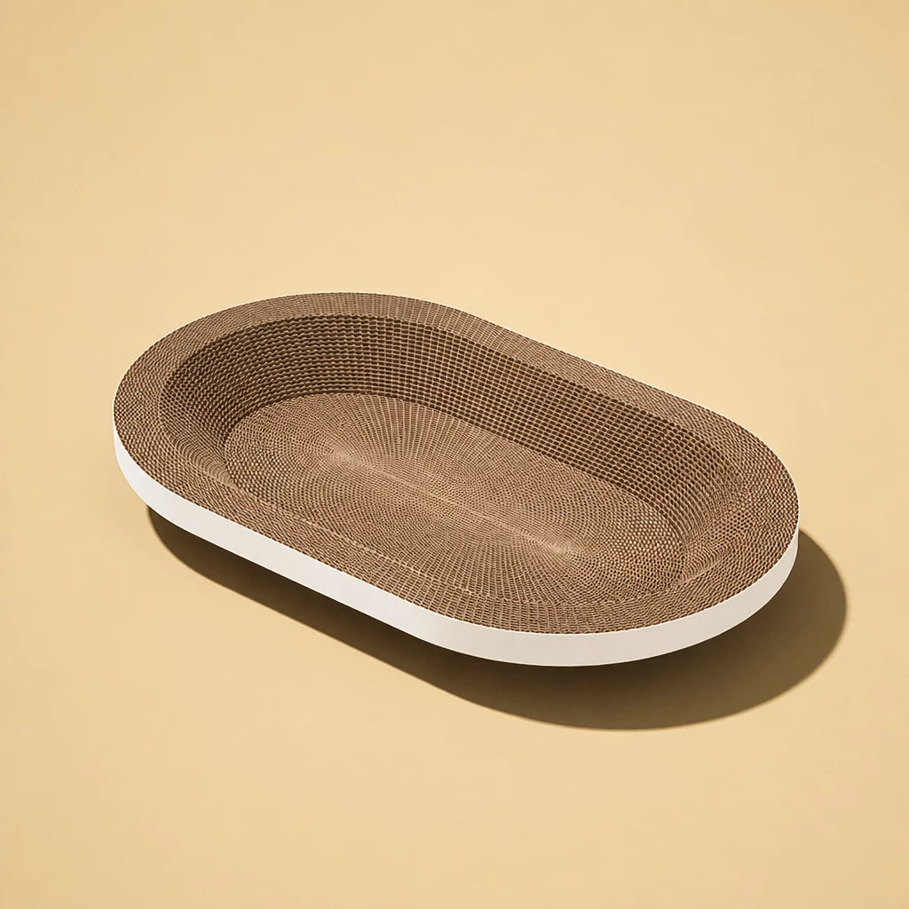 Corrugated Cardboard Cat Scratcher Bed