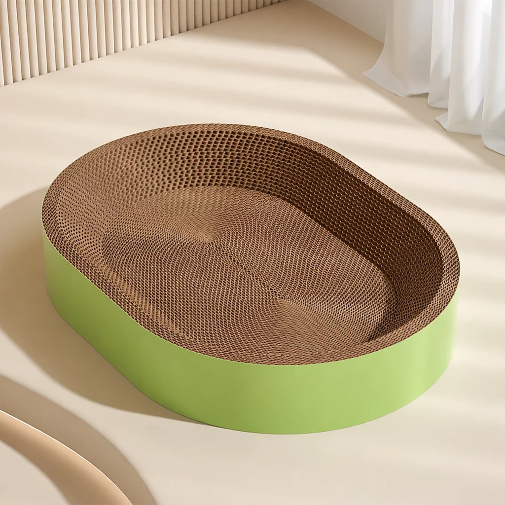 Corrugated Cardboard Cat Scratcher Bed
