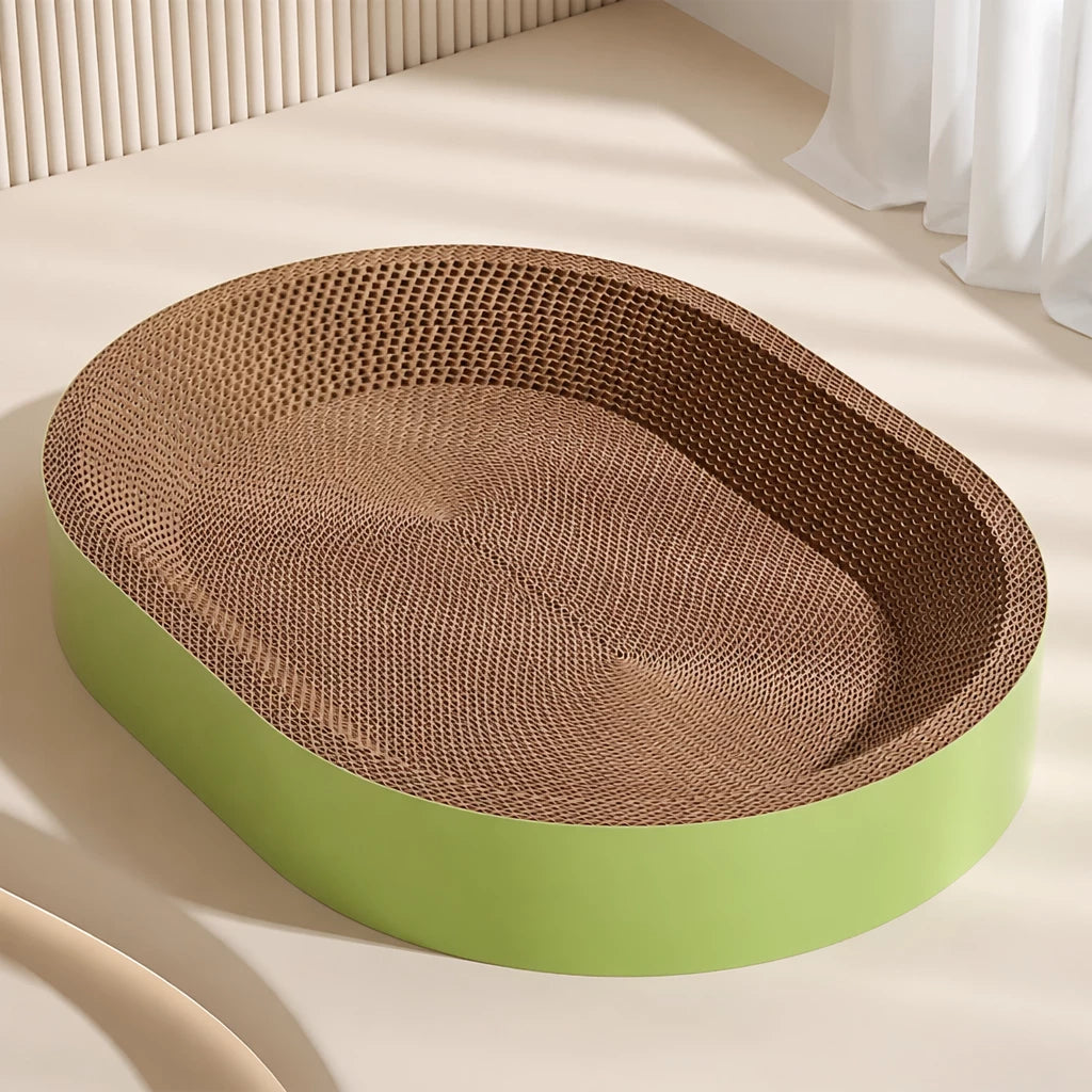 Corrugated Cardboard Cat Scratcher Bed