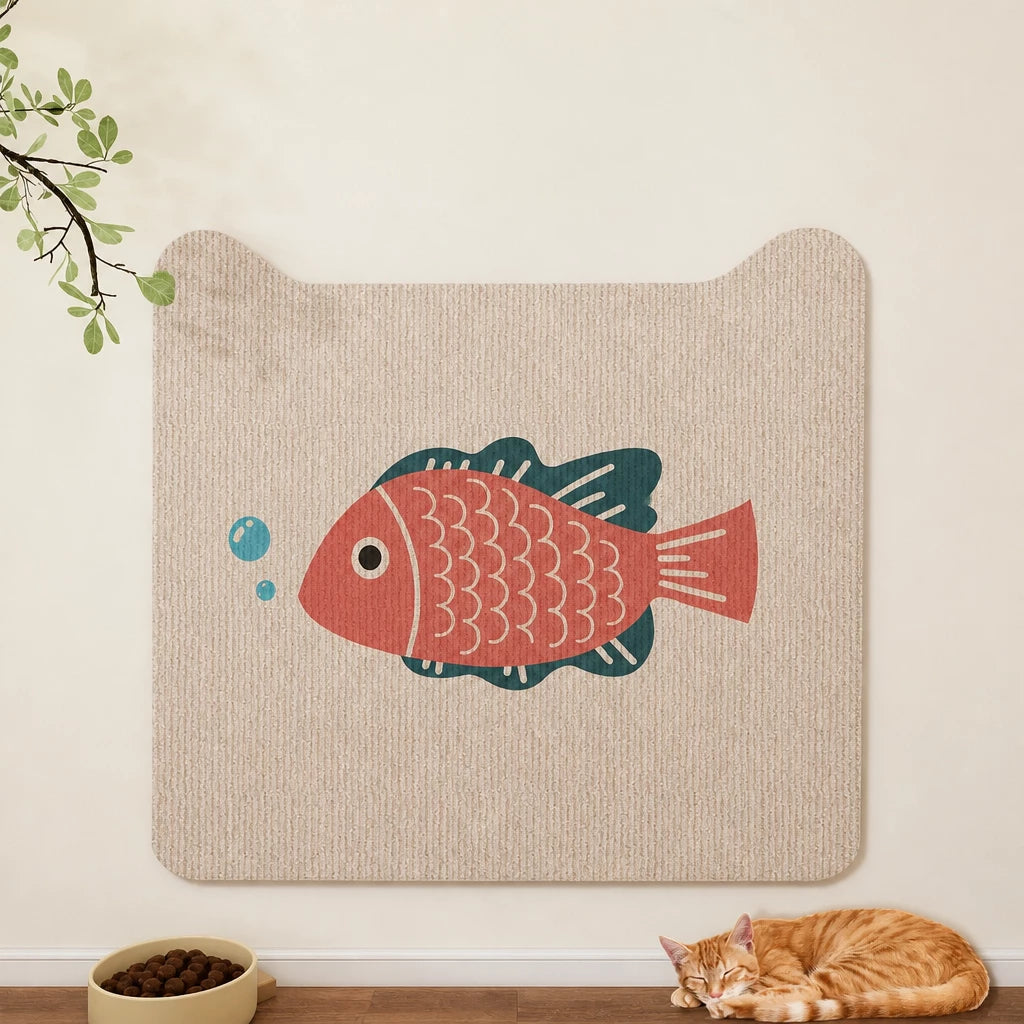 Self-Adhesive Cat Scratching Mat for Doors