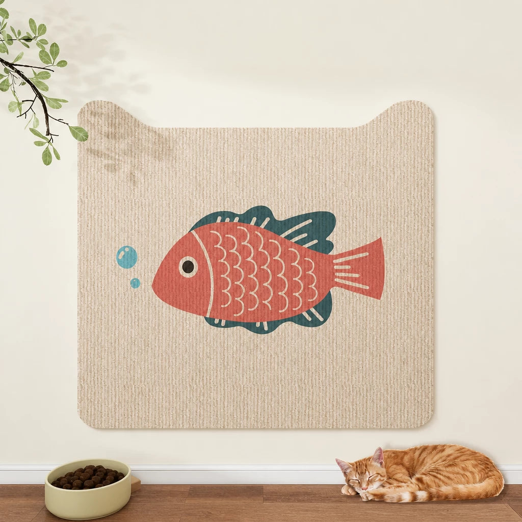 Self-Adhesive Cat Scratching Mat for Doors