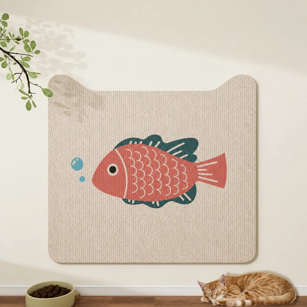 Self-Adhesive Cat Scratching Mat for Doors