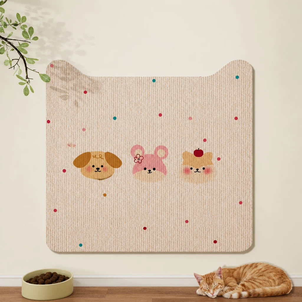 Self-Adhesive Cat Scratching Mat for Doors