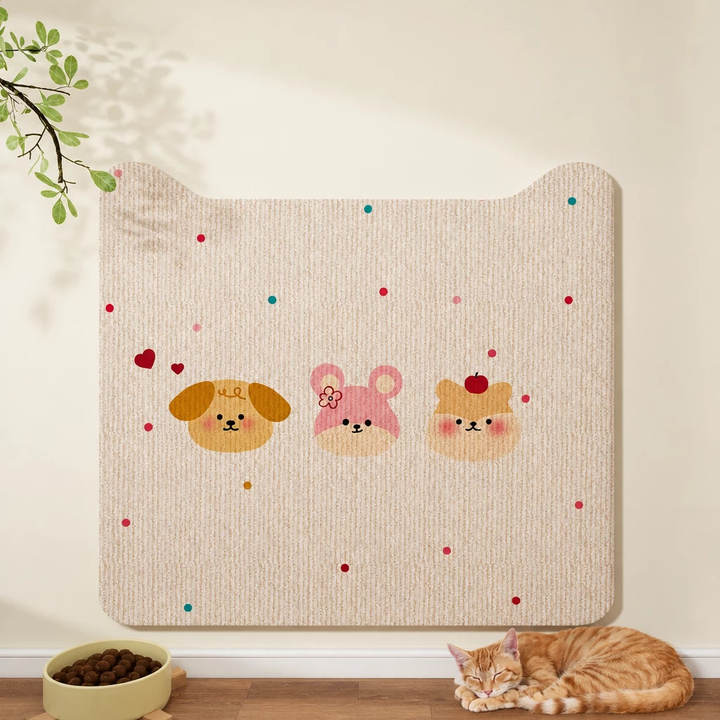 Self-Adhesive Cat Scratching Mat for Doors