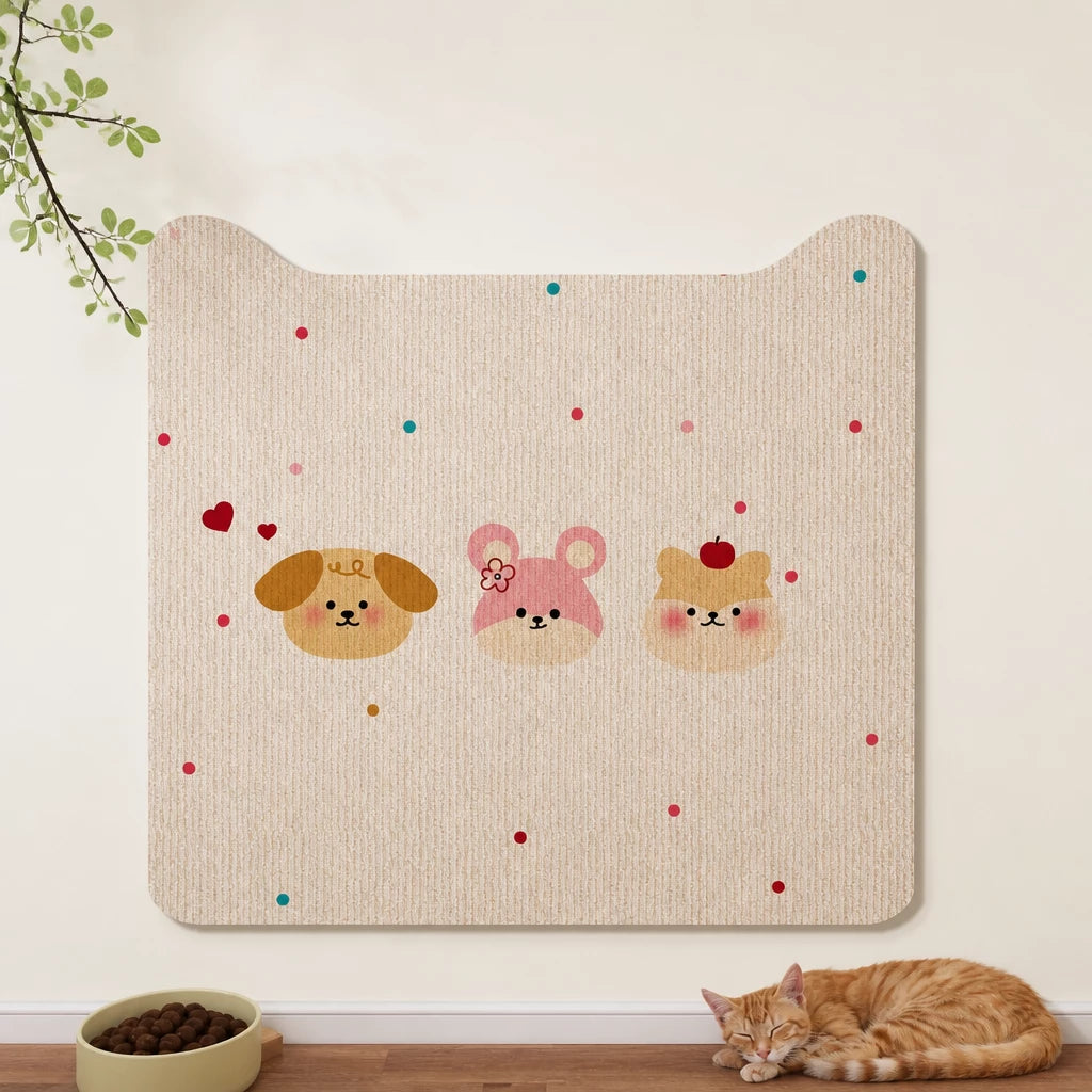 Self-Adhesive Cat Scratching Mat for Doors