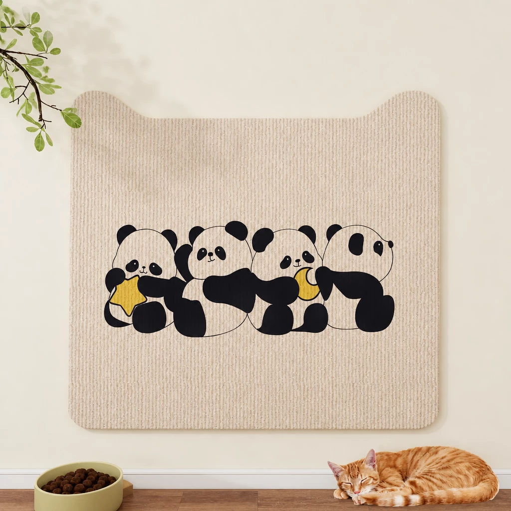 Self-Adhesive Cat Scratching Mat for Doors
