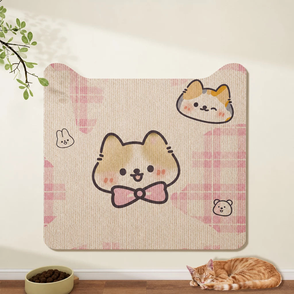 Self-Adhesive Cat Scratching Mat for Doors
