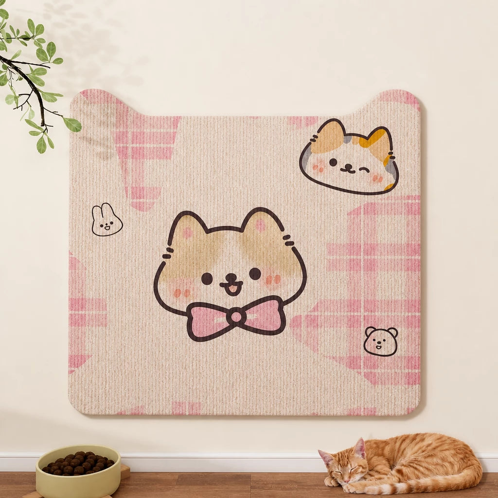 Self-Adhesive Cat Scratching Mat for Doors