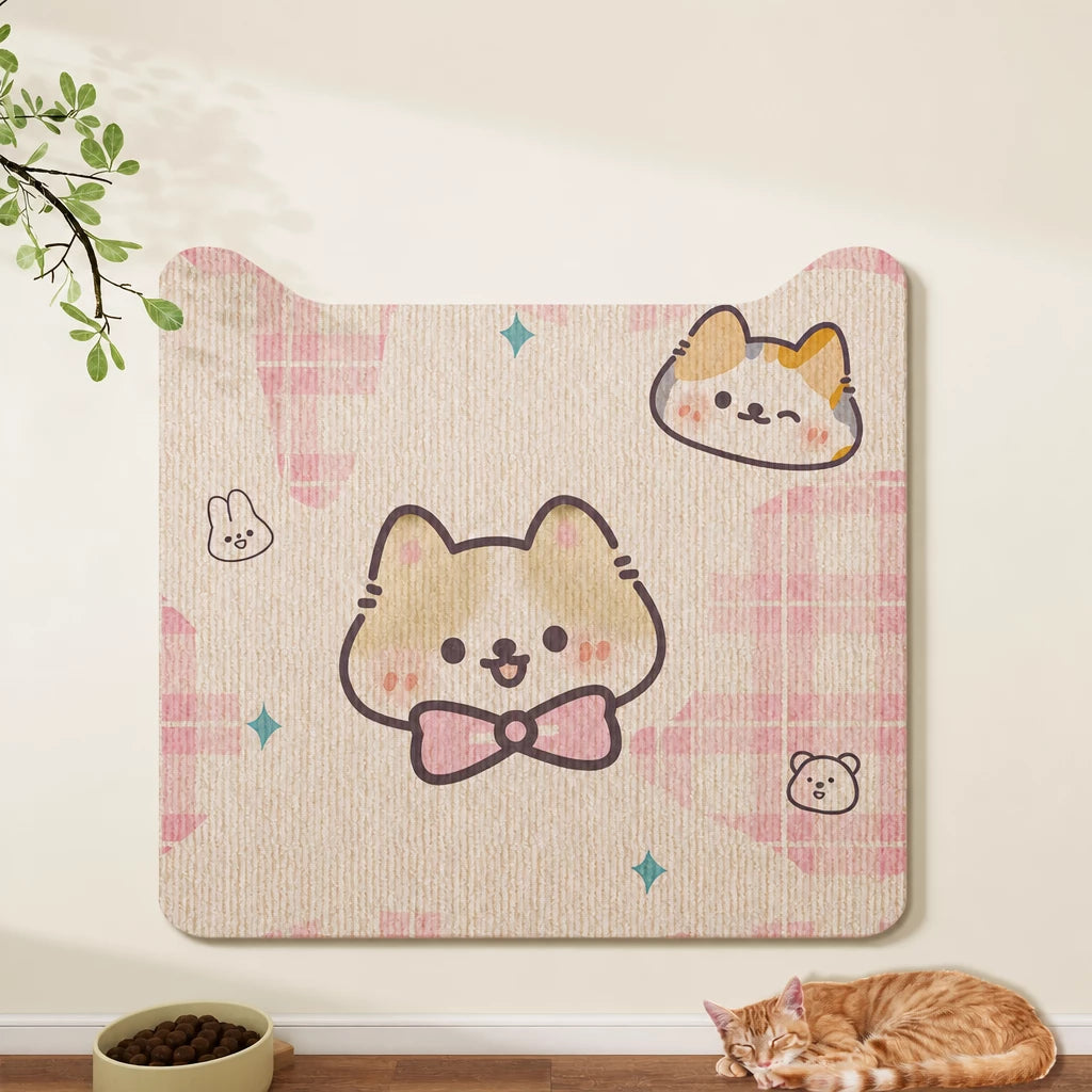 Self-Adhesive Cat Scratching Mat for Doors