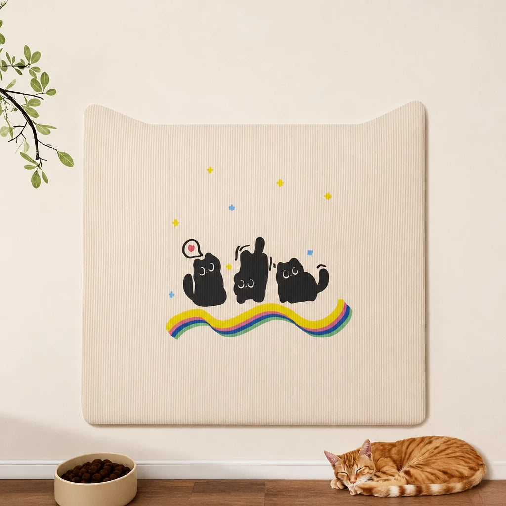 Self-Adhesive Cat Scratching Mat for Doors
